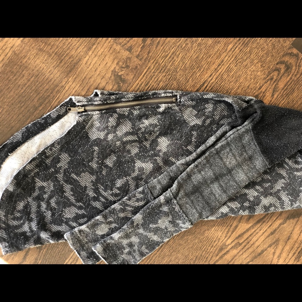 Black and grey Free People sweater